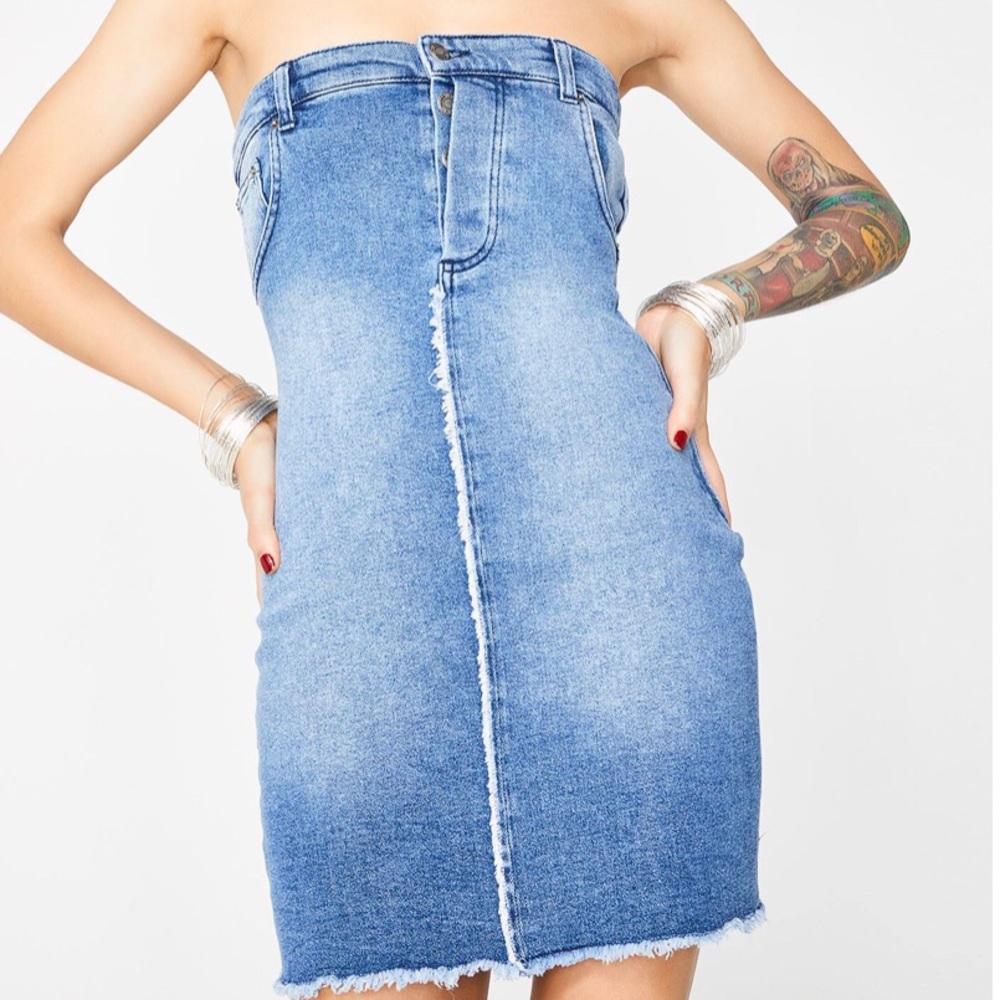 NWT Jaded London jean waistband mini dress